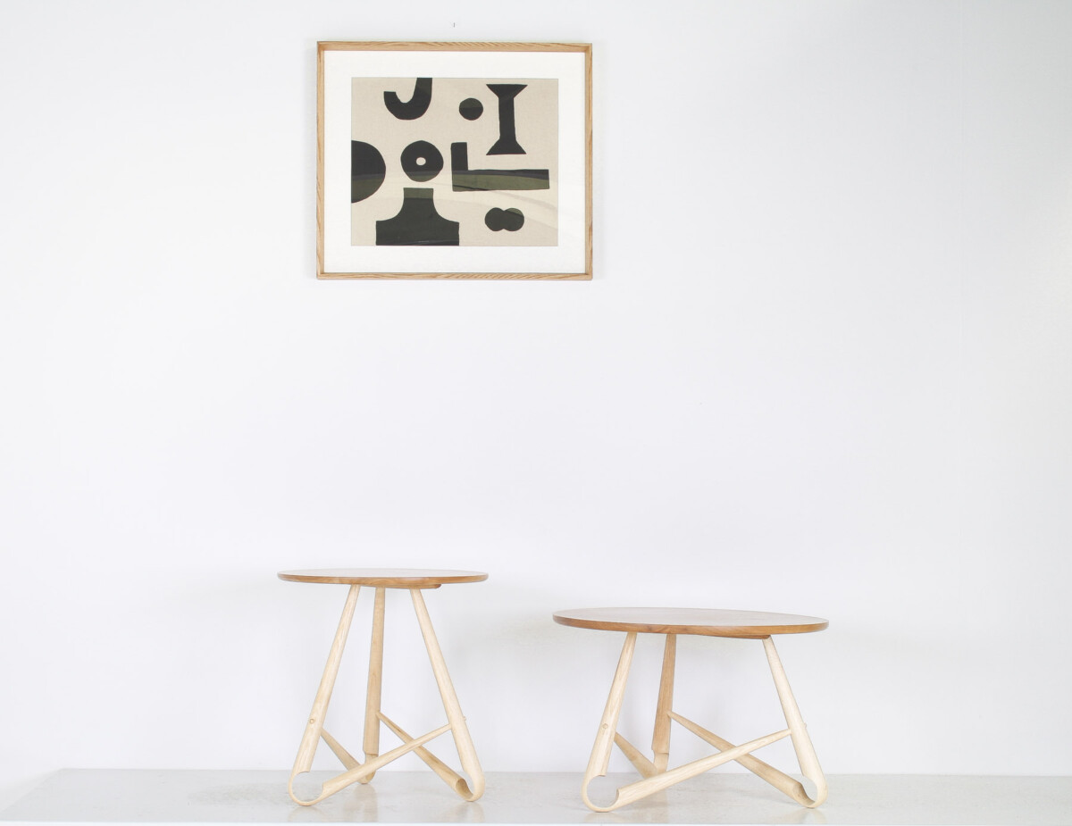 Handcrafted Bentwood Side Table ‘Sŵs’ Collection - By Welsh Artist Dylan Glyn - Image 8
