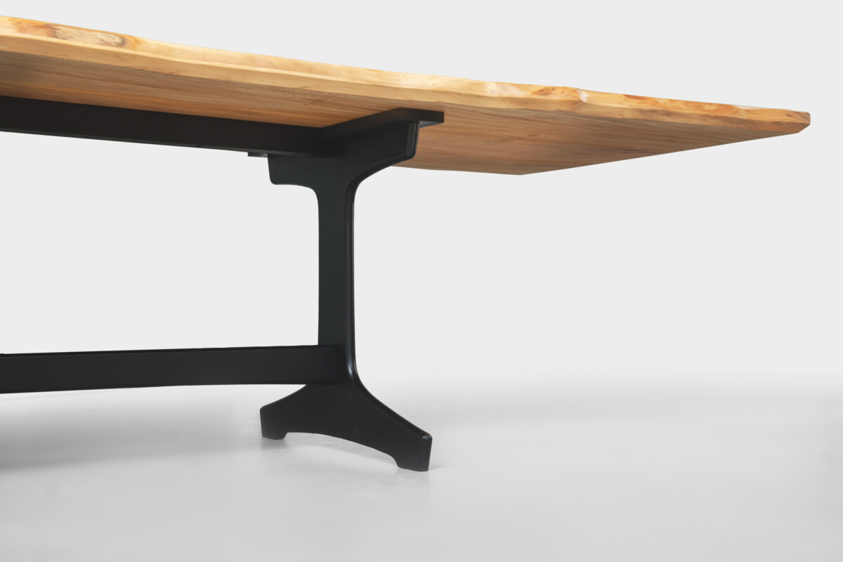 Large Cotemporary London Plane Solid Wood Live Edge Dining Table - 10 Person - Image 6