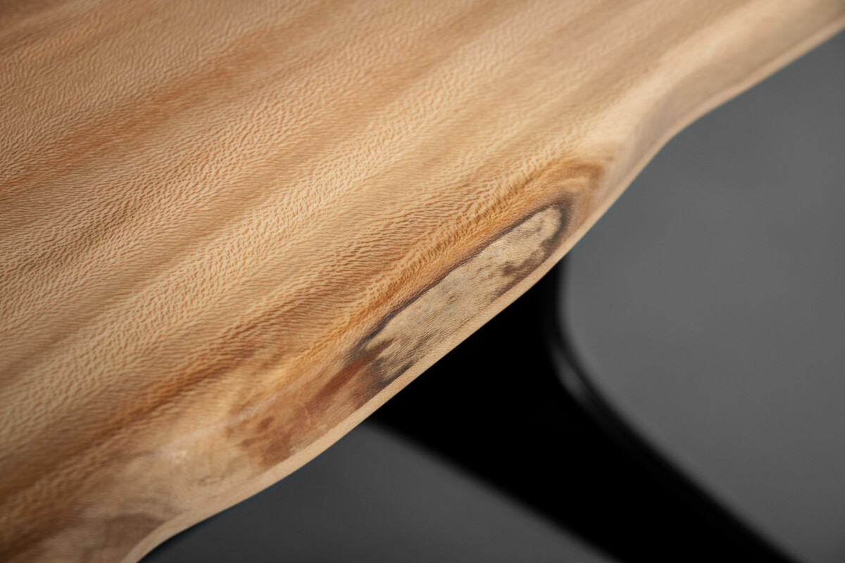 Large Cotemporary London Plane Solid Wood Live Edge Dining Table - 10 Person - Image 4