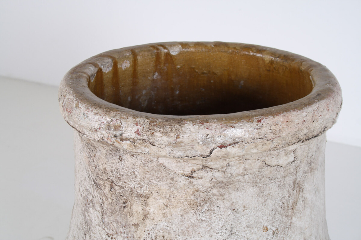 Large Floor Standing Amphora Olive Pot Garden Planter with Aged Patina - Image 12