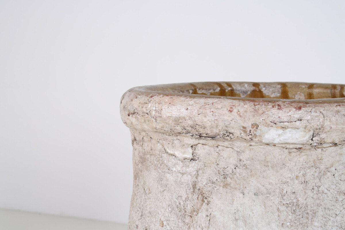 Large Floor Standing Amphora Olive Pot Garden Planter with Aged Patina - Image 10