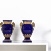 A Pair of Large Vintage 1980s Rococo Regency Vases By Agostinelli Italy for Harrods.
