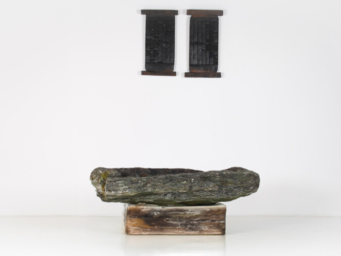 17th Century Large Stone Trough Garden Feature Weathered Moss Bonsai Carved Stone
