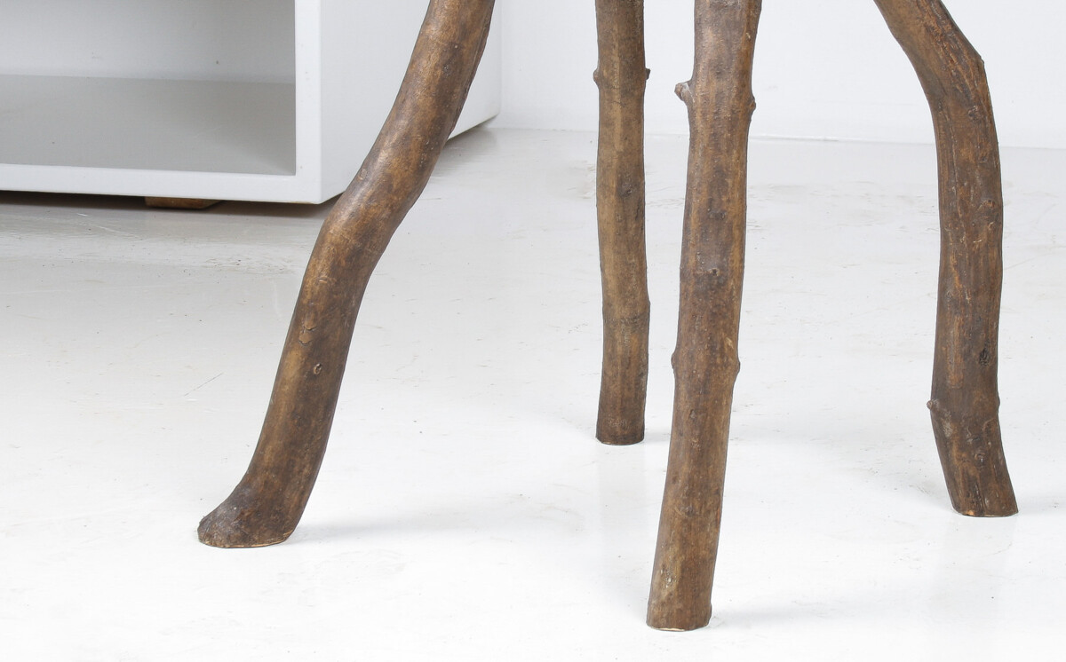 A Primitive Organic Wooden Vernacular Wabi Sabi Side Table or Stool - Image 8