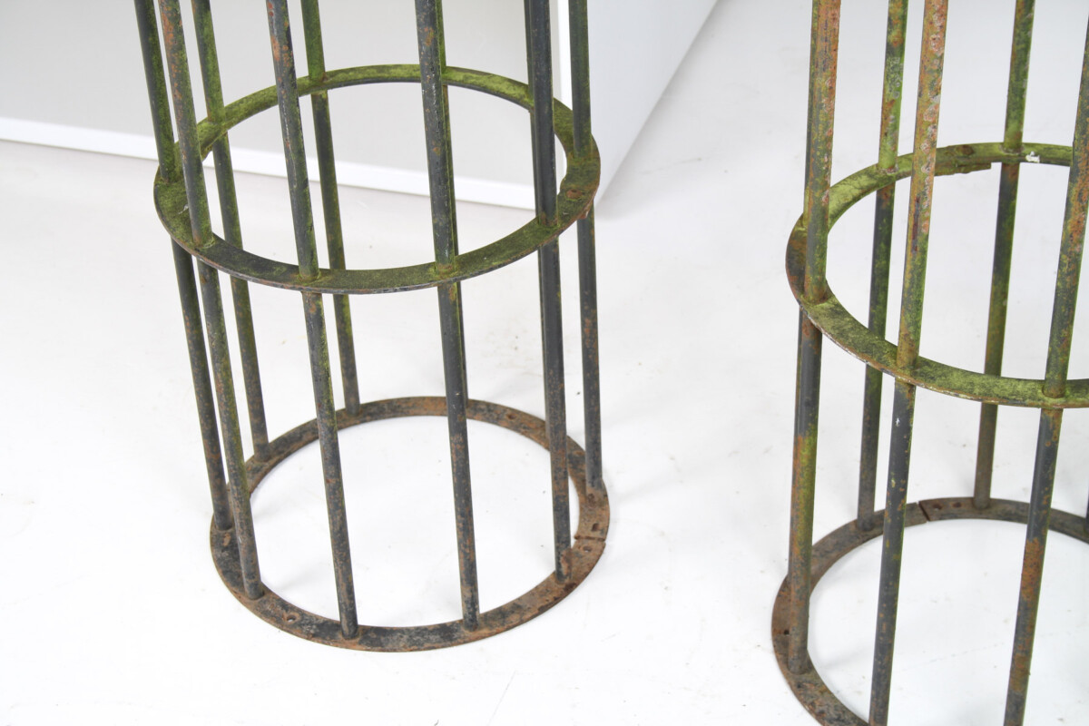 A Pair of Reclaimed Iron Tree Guards Garden Trellis Topiary Frames - Image 4