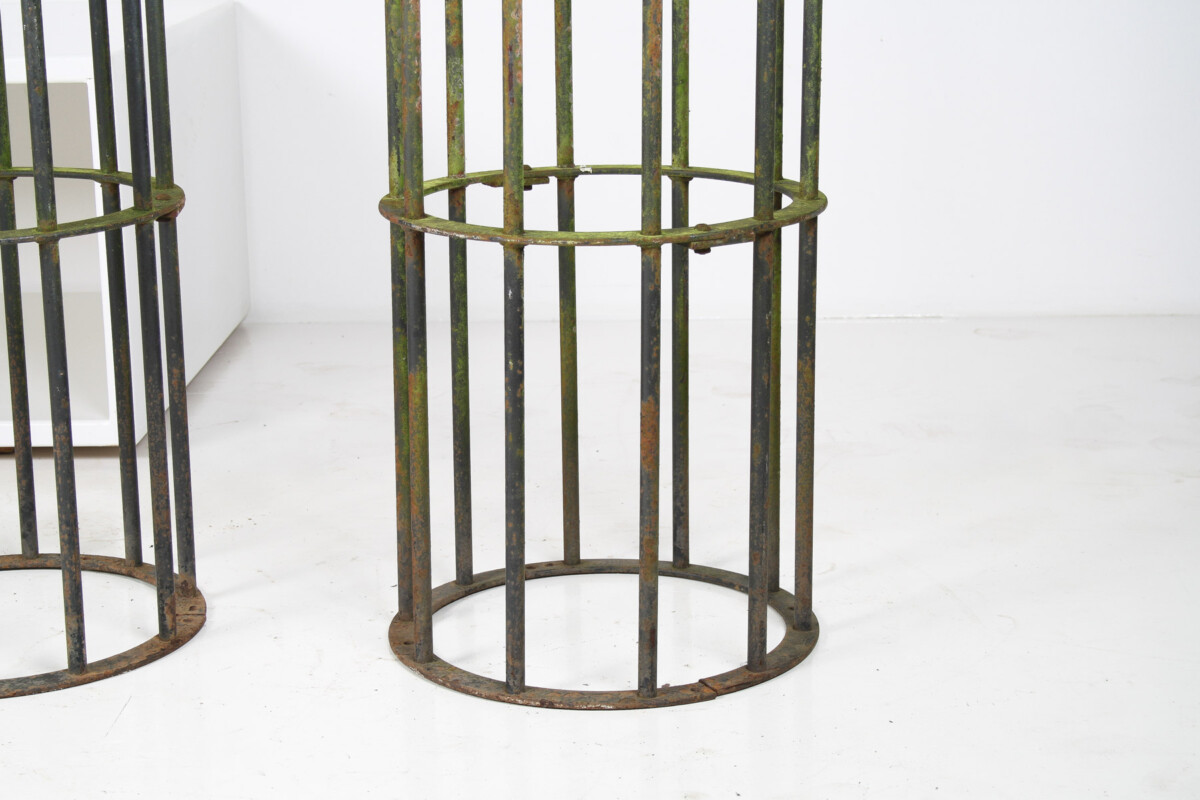 A Pair of Reclaimed Iron Tree Guards Garden Trellis Topiary Frames - Image 5