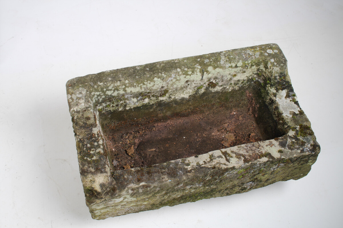Carved Stone Trough Planter Weathered Sandstone Garden Feature - Image 15
