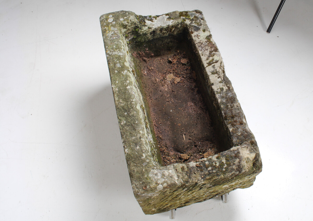 Carved Stone Trough Planter Weathered Sandstone Garden Feature - Image 14