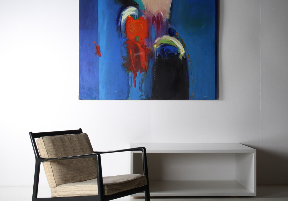 A Large Abstract Oil on Canvas Painting by Robert K McKellar - Image 5