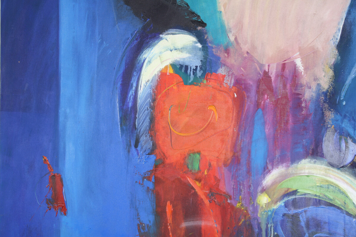 A Large Abstract Oil on Canvas Painting by Robert K McKellar - Image 6