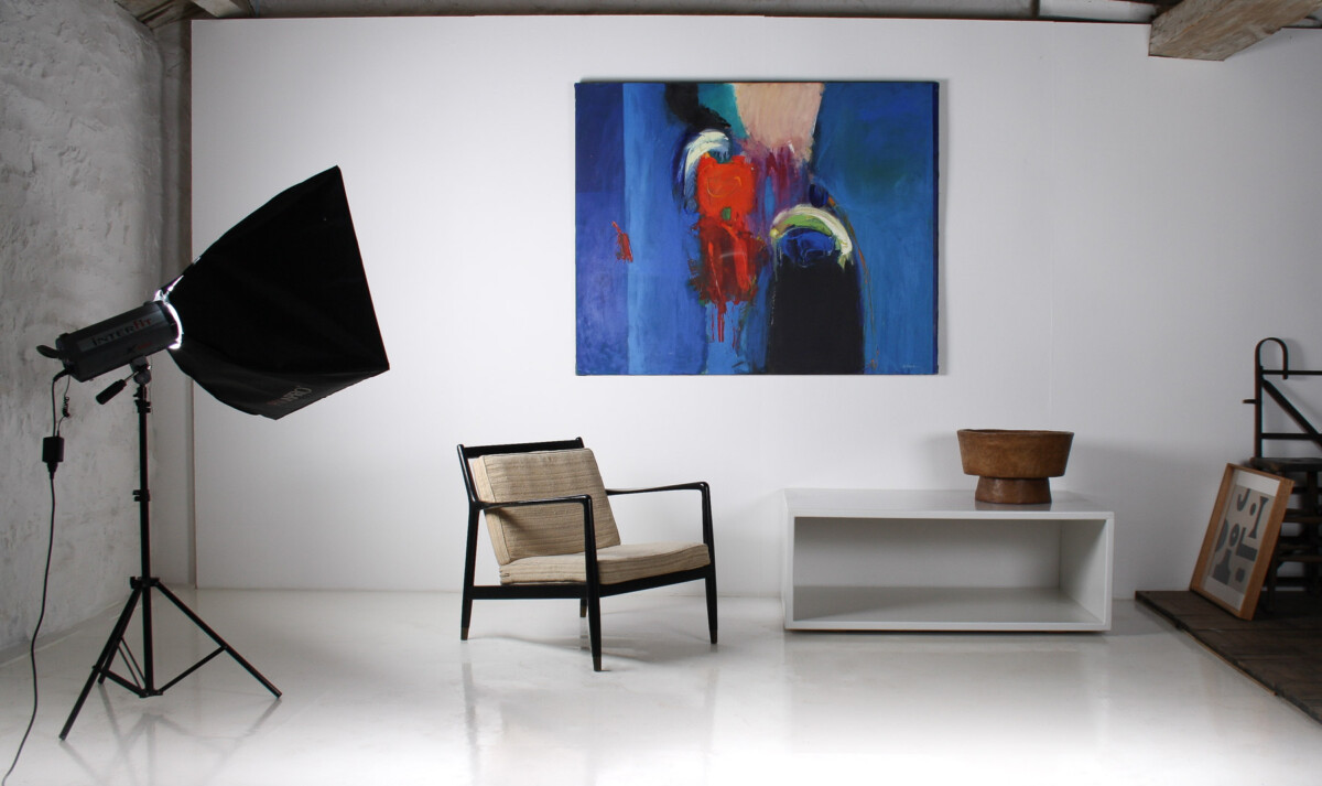 A Large Abstract Oil on Canvas Painting by Robert K McKellar - Image 4