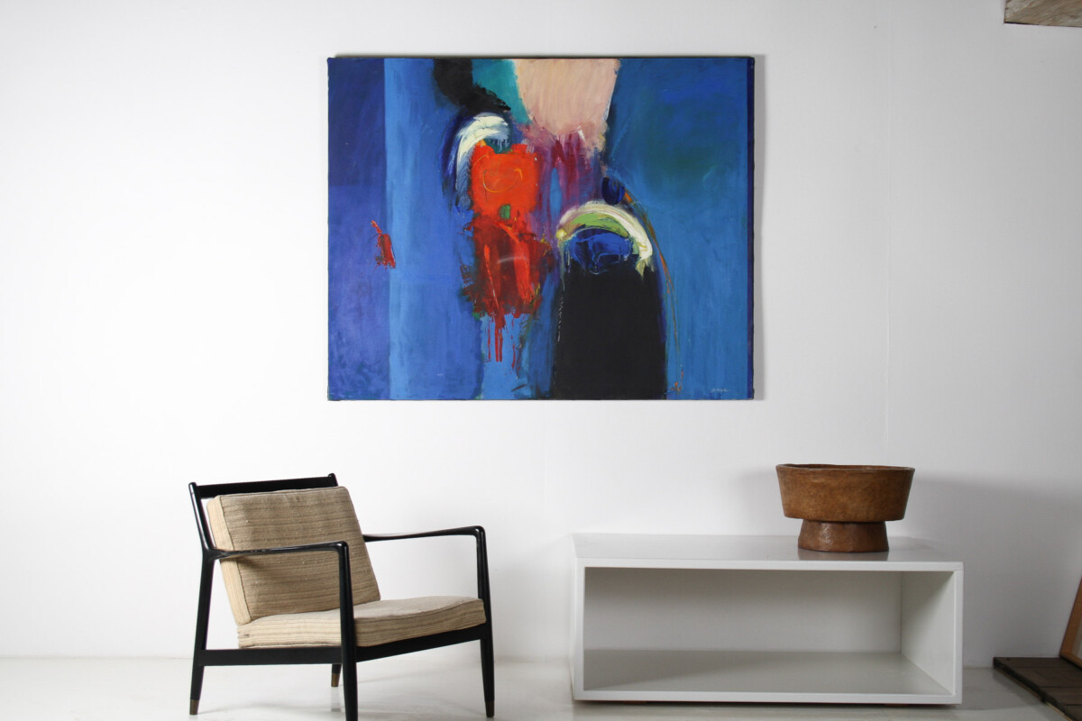 A Large Abstract Oil on Canvas Painting by Robert K McKellar - Image 7