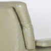 Danish Mid-Century 1960s Sage Green Leather Swivel Lounge Chair with Tilt - Image 15