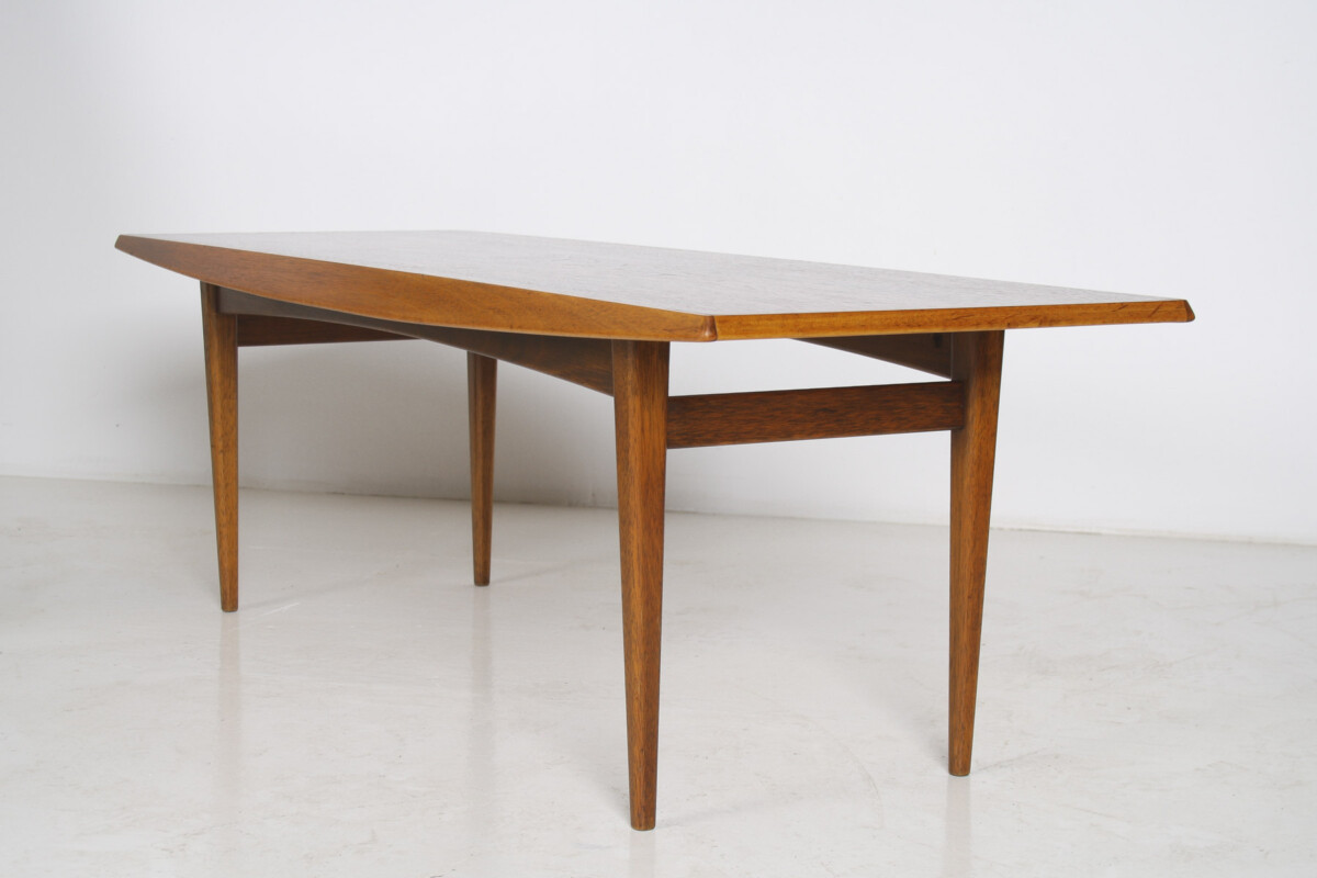 1960s Mid-Century Rectangular Teak Coffee Table 4ft Long - Image 5