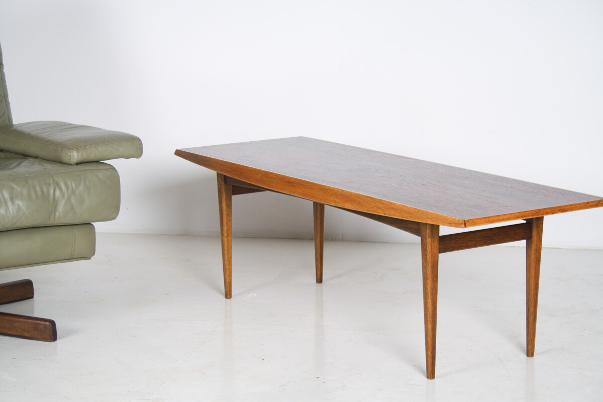 1960s Mid-Century Rectangular Teak Coffee Table 4ft Long - Image 4