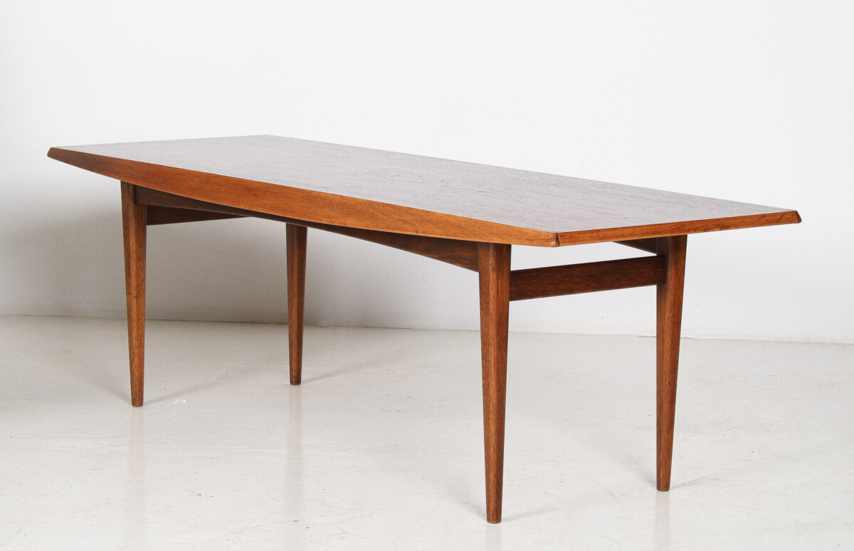 1960s Mid-Century Rectangular Teak Coffee Table 4ft Long - Image 8