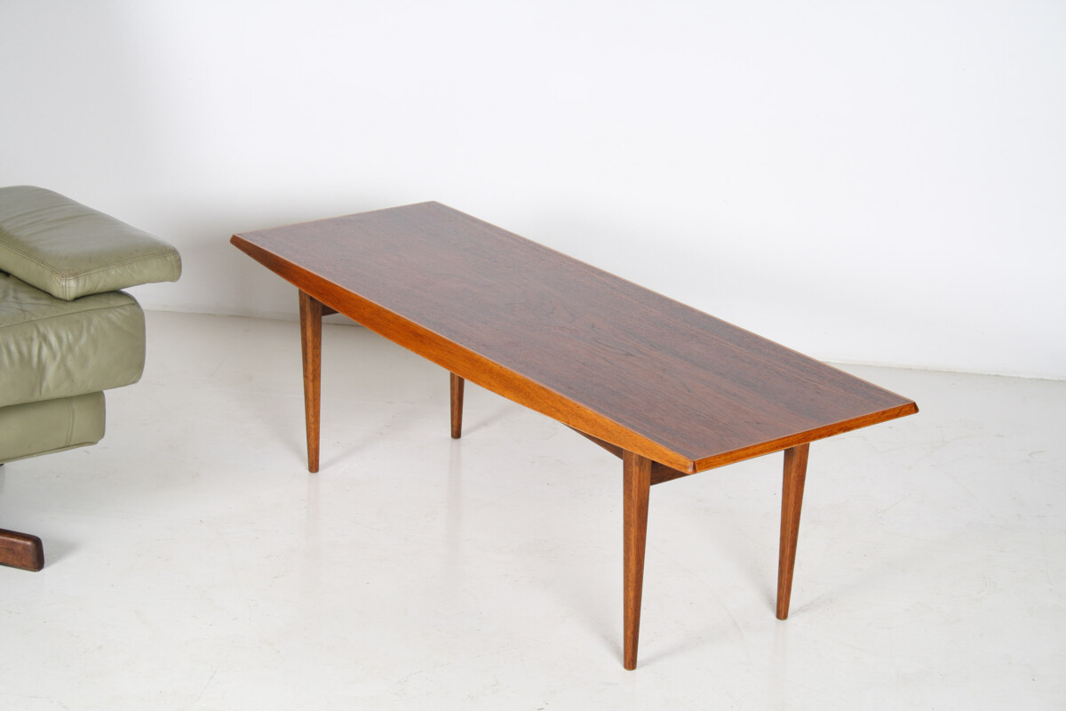 1960s Mid-Century Rectangular Teak Coffee Table 4ft Long - Image 11