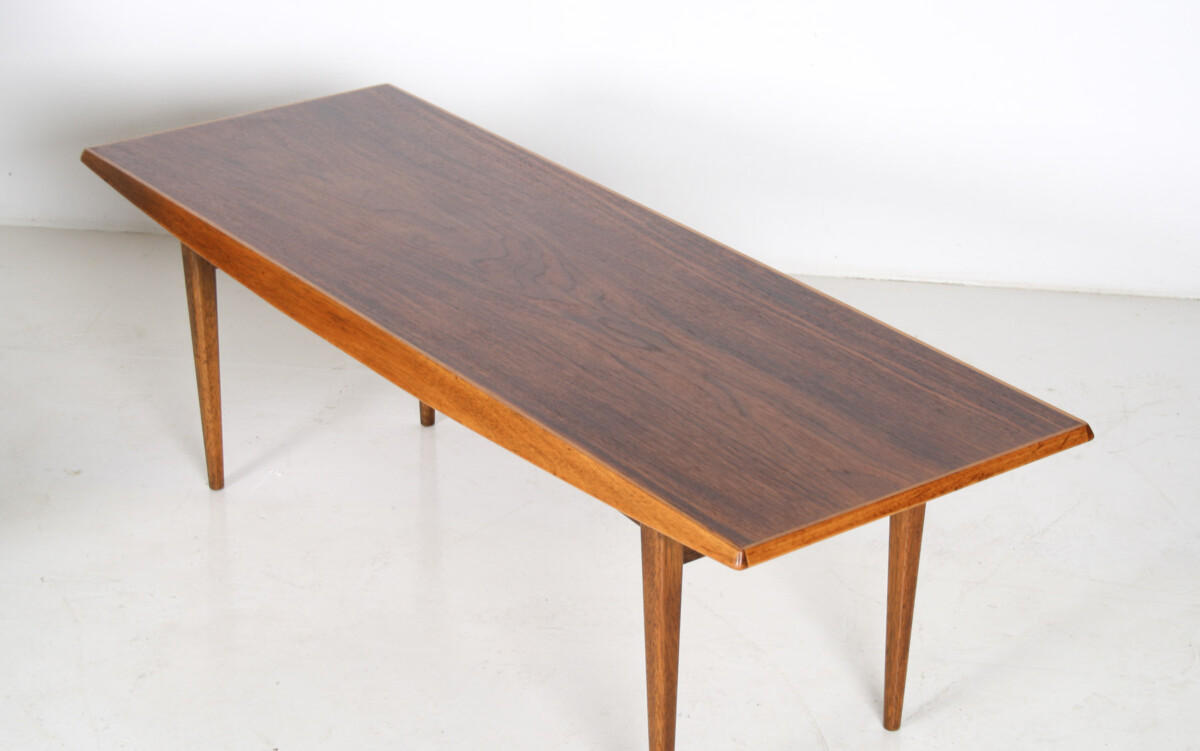 1960s Mid-Century Rectangular Teak Coffee Table 4ft Long - Image 9