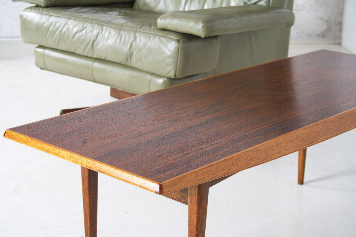 1960s Mid-Century Rectangular Teak Coffee Table 4ft Long - Image 6