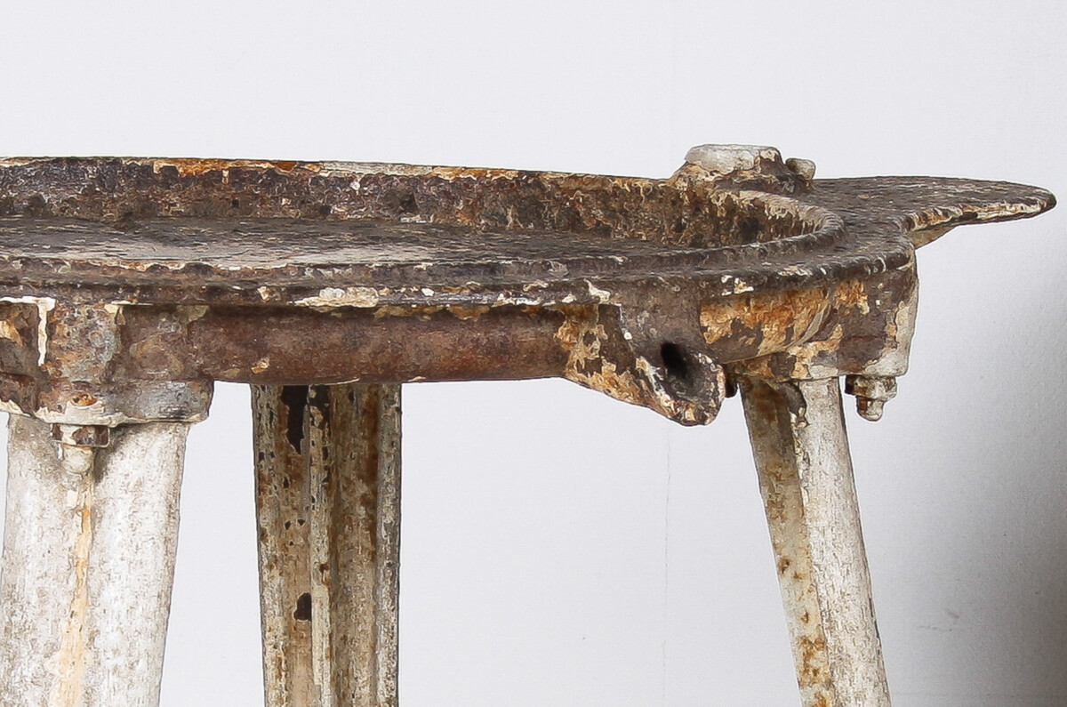 Unusual 19th Century Victorian Cast Iron Garden Side Table or Pot Stand - Image 8