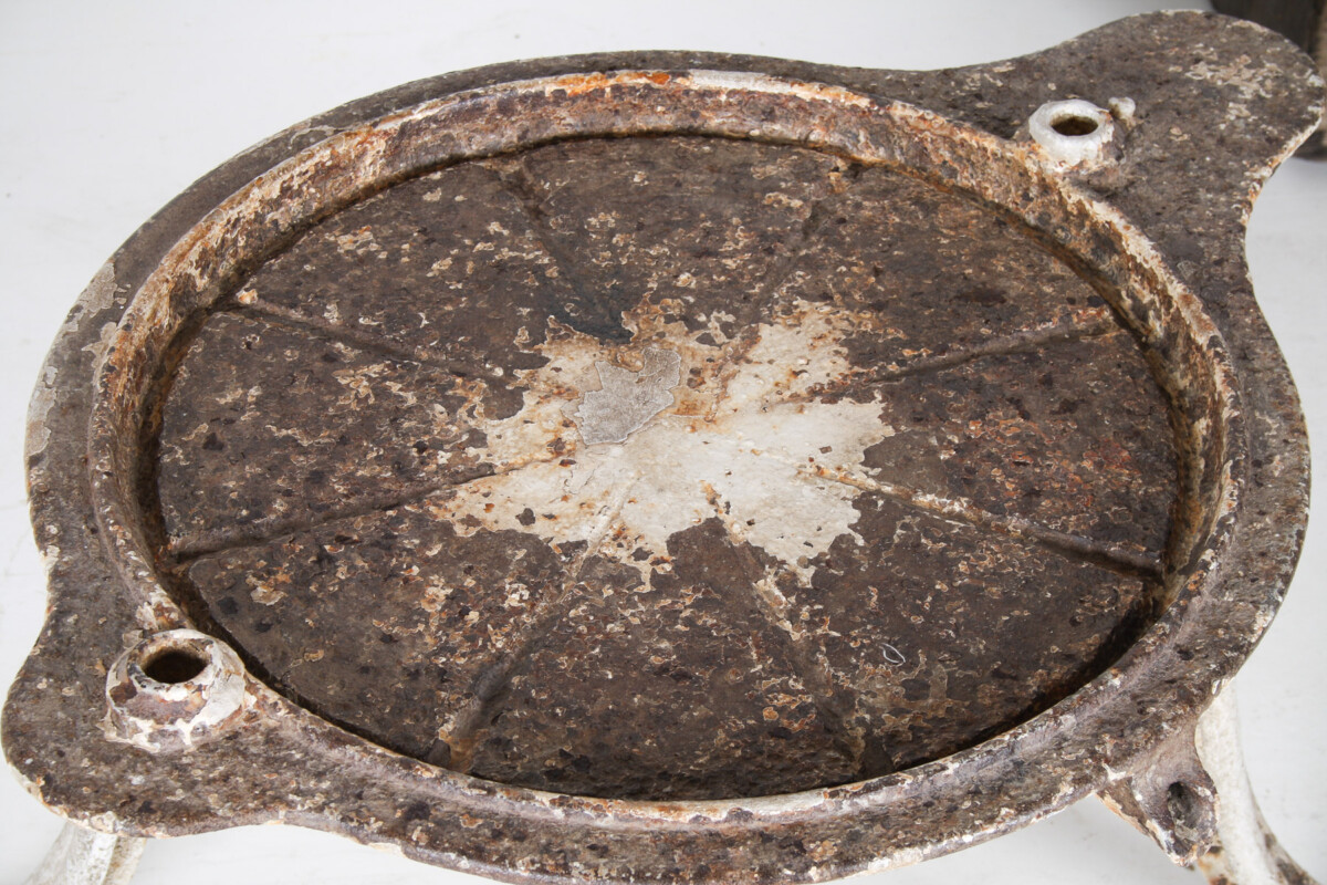 Unusual 19th Century Victorian Cast Iron Garden Side Table or Pot Stand - Image 6