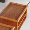 A Pair of Mid-Century Rattan Top Bamboo Night Stand Side Tables - Image 11