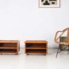 A Pair of Mid-Century Rattan Top Bamboo Night Stand Side Tables - Image 10