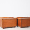 A Pair of Mid-Century Rattan Top Bamboo Night Stand Side Tables - Image 7