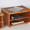 A Pair of Mid-Century Rattan Top Bamboo Night Stand Side Tables - Image 18
