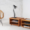 A Pair of Mid-Century Rattan Top Bamboo Night Stand Side Tables - Image 17