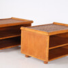 A Pair of Mid-Century Rattan Top Bamboo Night Stand Side Tables - Image 15