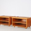 A Pair of Mid-Century Rattan Top Bamboo Night Stand Side Tables - Image 14