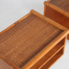 A Pair of Mid-Century Rattan Top Bamboo Night Stand Side Tables - Image 12