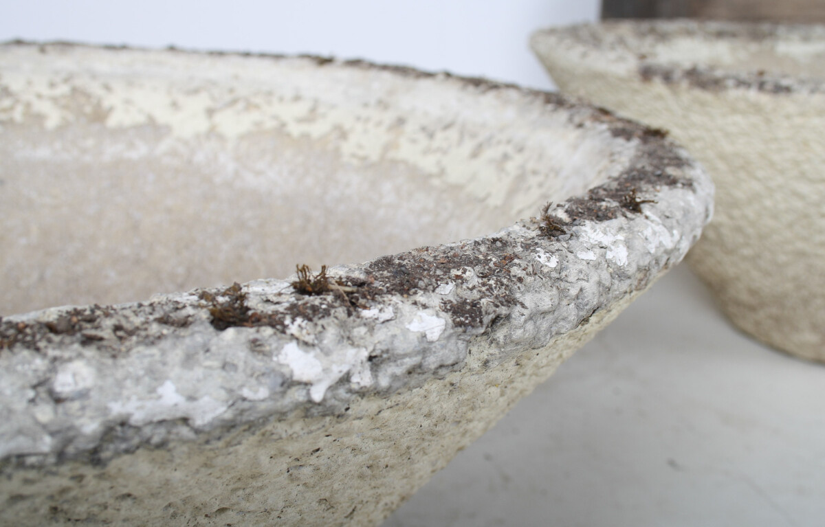 A Large Pair of Mid-Century Modernist Concrete Planters in the manner of Willy Guhl - Image 13
