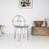 Decorative 1950s Metal Wirework Scroll Garden Patio Chair - Image 5