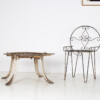 Decorative 1950s Metal Wirework Scroll Garden Patio Chair - Image 6