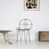 Decorative 1950s Metal Wirework Scroll Garden Patio Chair - Image 2