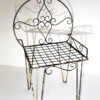 Decorative 1950s Metal Wirework Scroll Garden Patio Chair - Image 11
