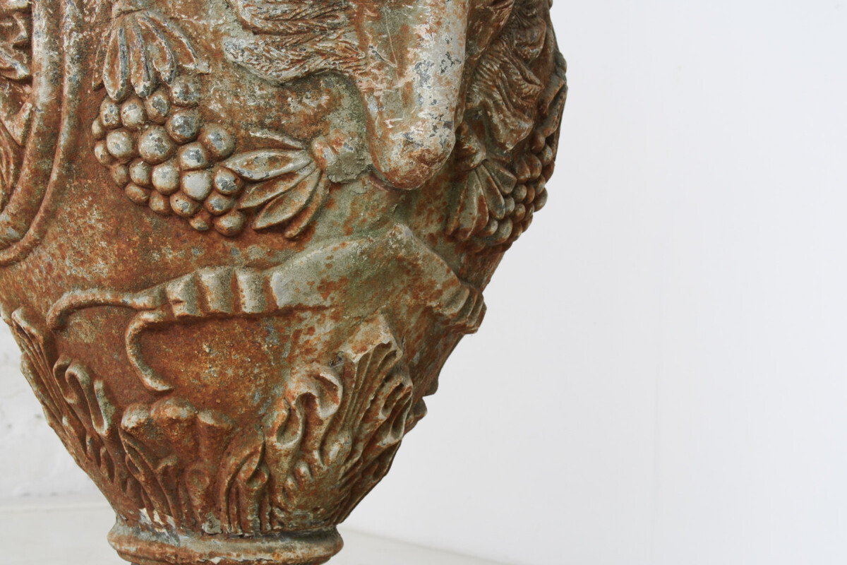 Outstanding Large-Scale Decorative Cast Iron Victorian Garden Urn Feature - Image 8
