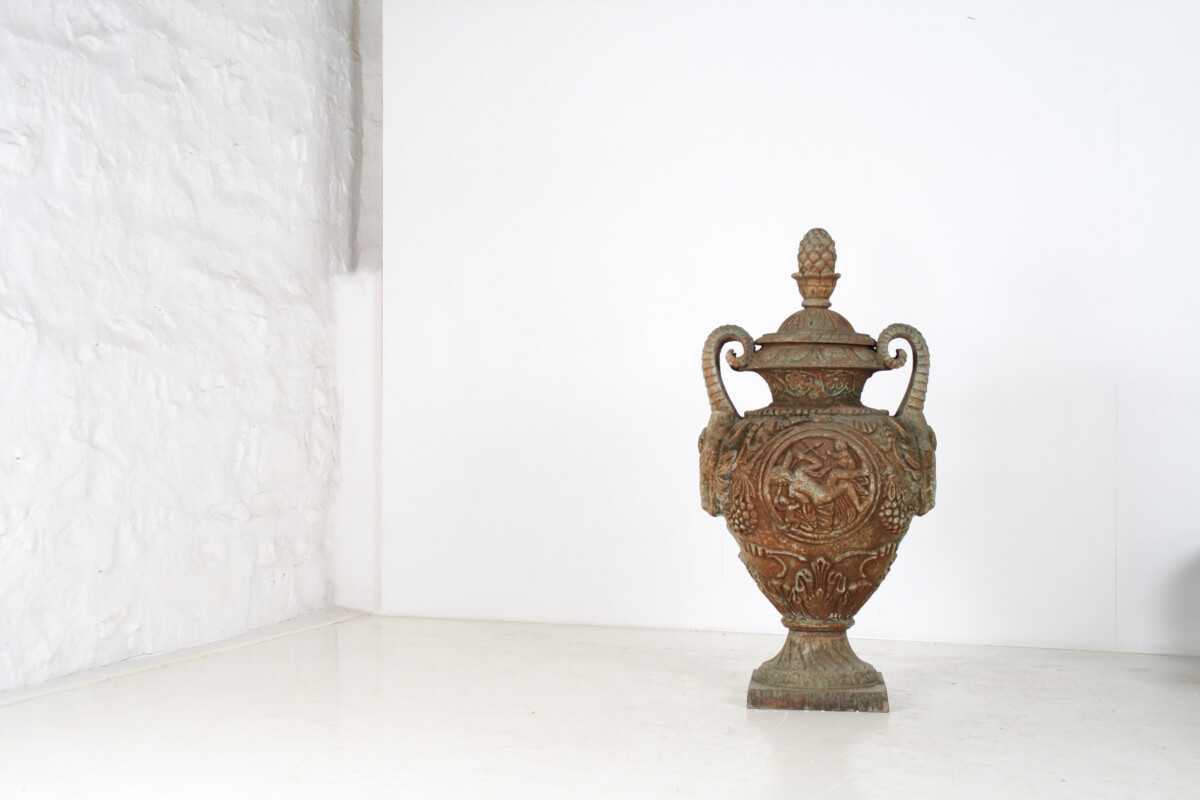 Outstanding Large-Scale Decorative Cast Iron Victorian Garden Urn Feature - Image 19