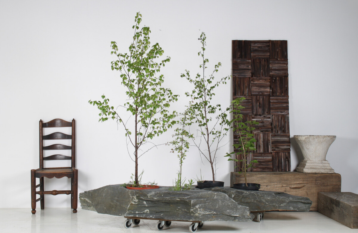 A Pair of Natural Wabi Sabi Stone Garden planters – Welsh slate - Image 15