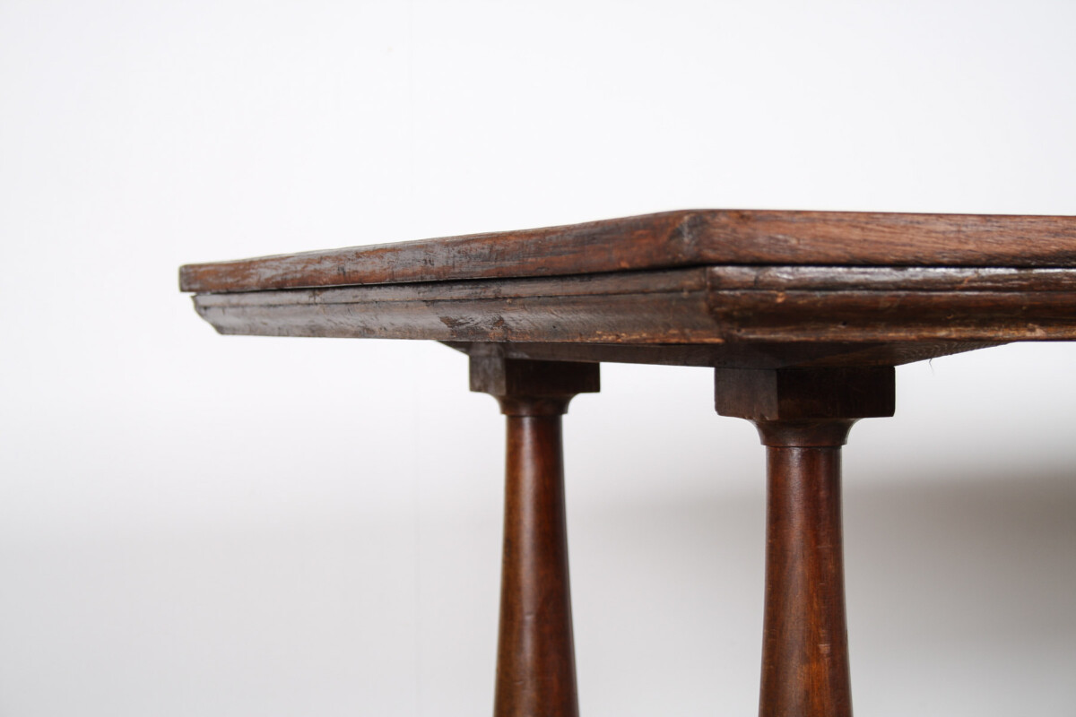 Large Antique French Refectory Dining Table 1920s Desk Retail Display - Image 4