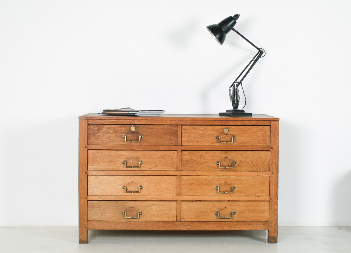 Antique Oak Sideboard Chest of Drawers Haberdashery