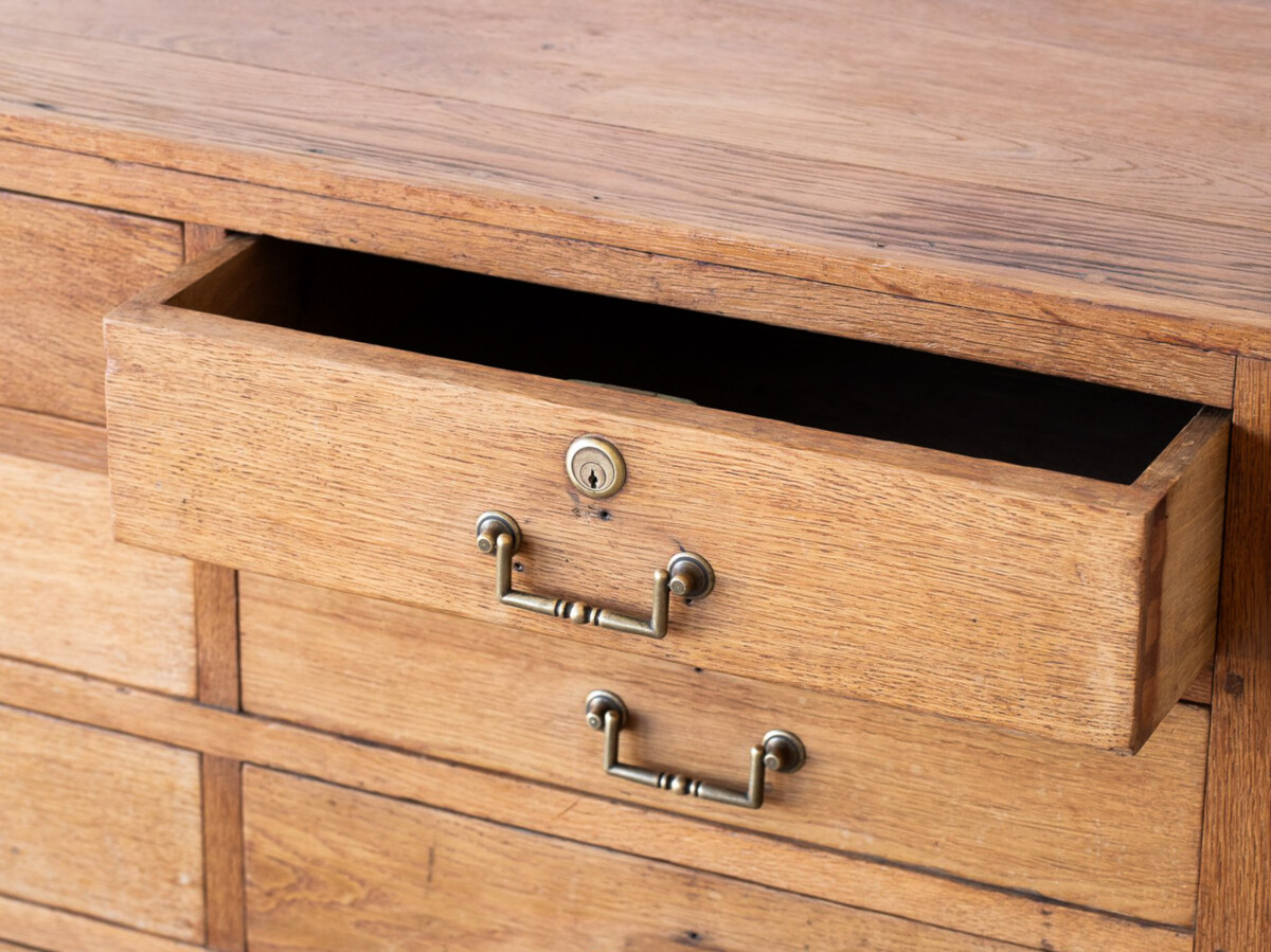 Antique Oak Sideboard Chest of Drawers Haberdashery - Image 6