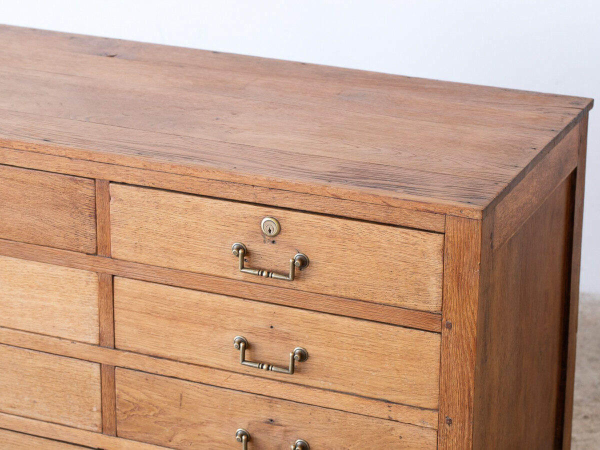 Antique Oak Sideboard Chest of Drawers Haberdashery - Image 4