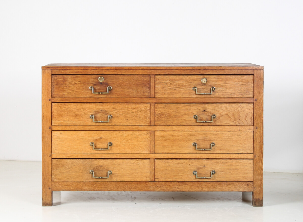 Antique Oak Sideboard Chest of Drawers Haberdashery - Image 3