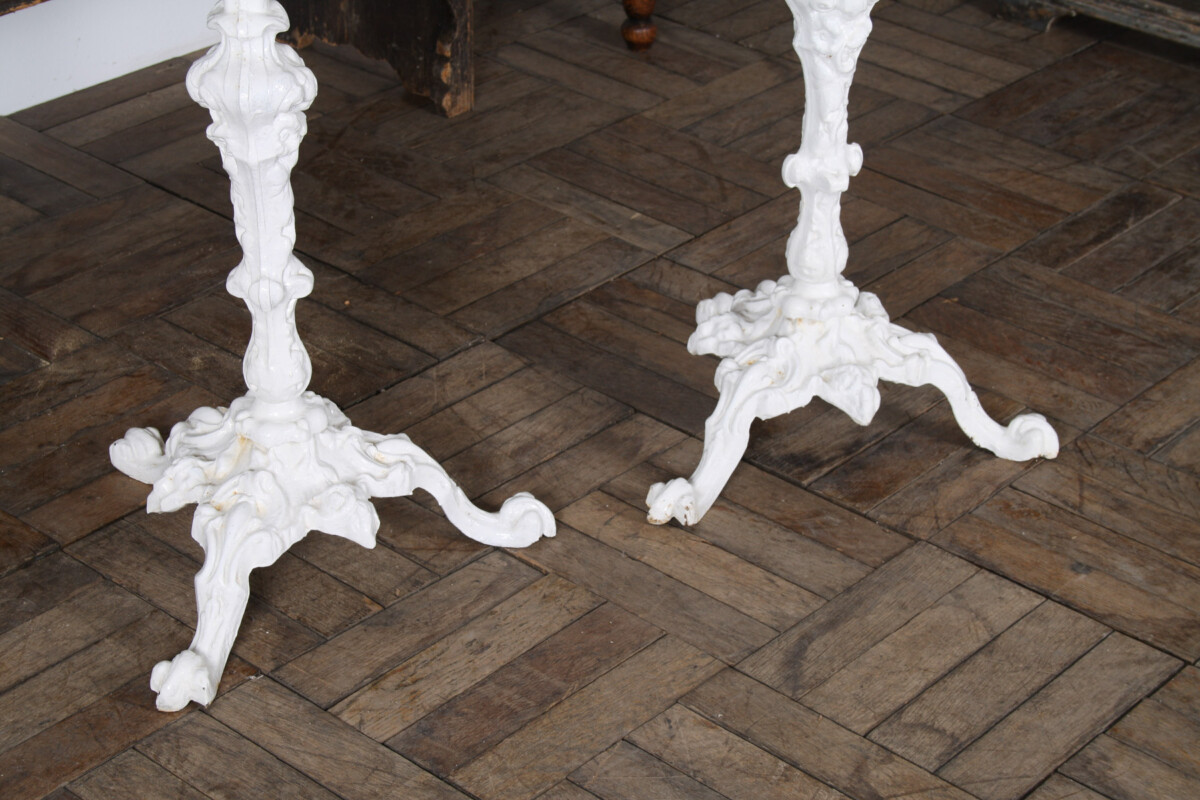 A Pair of Victorian Cast Iron Torchere Plant Stands - Image 2