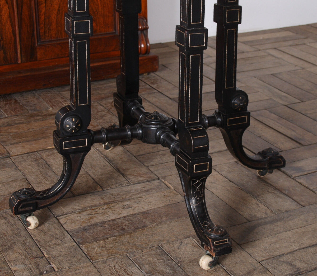 Antique 19th Century Aesthetic Movement Ebonised Side Table - Image 8