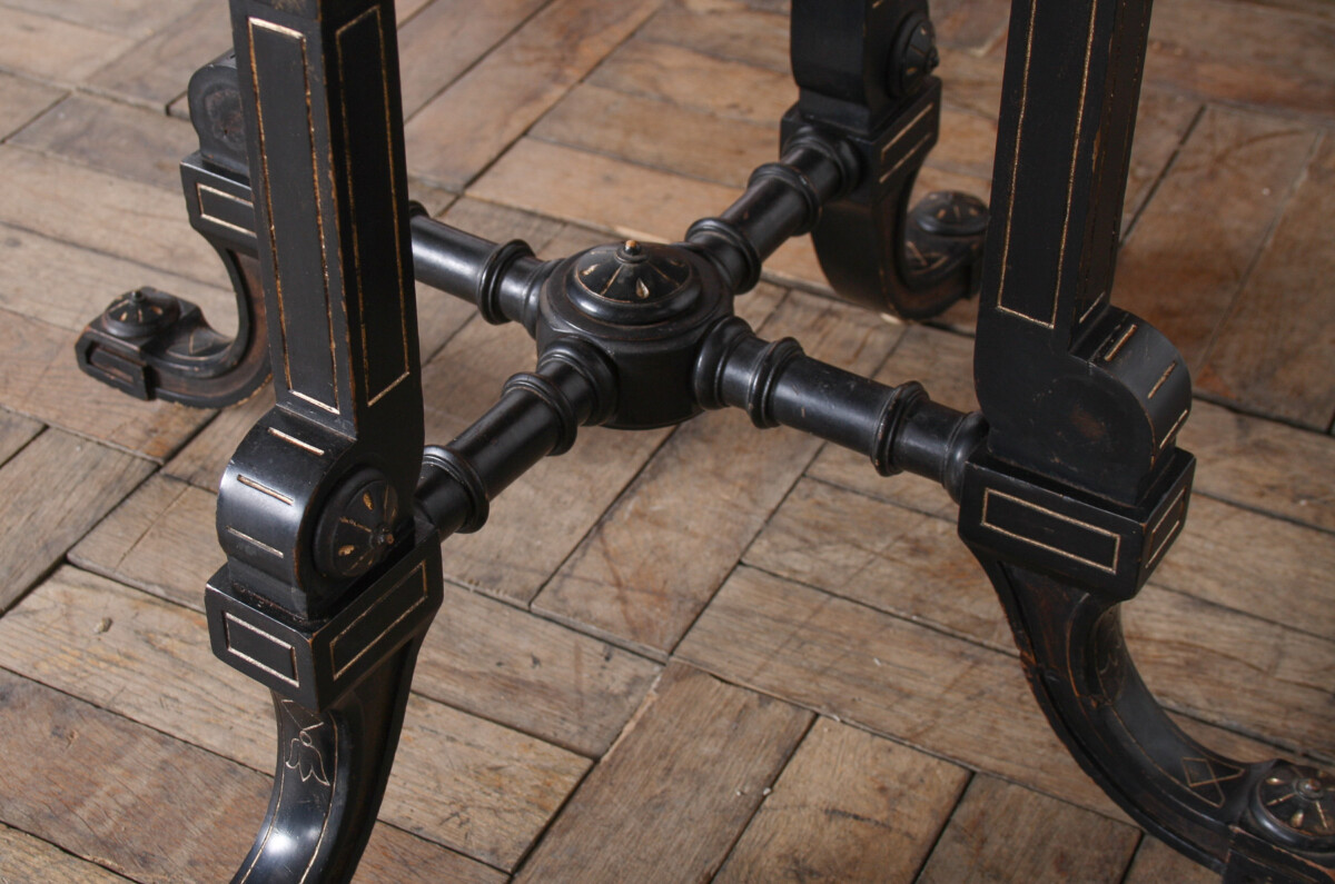 Antique 19th Century Aesthetic Movement Ebonised Side Table - Image 4