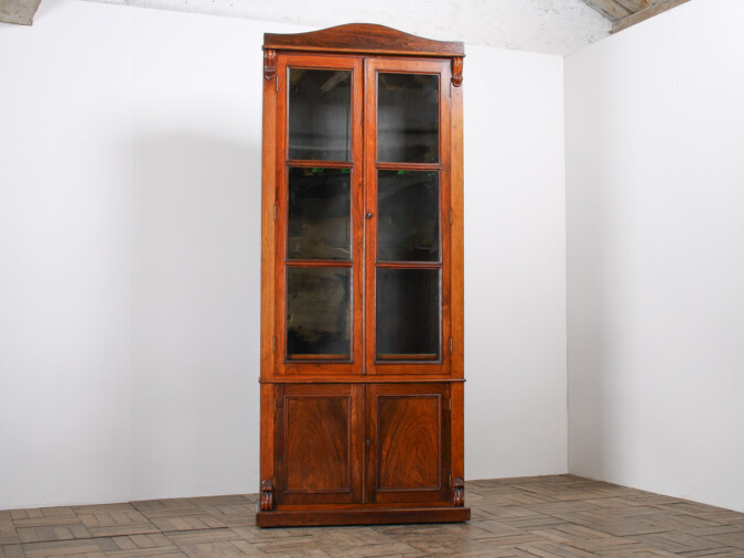 Antique 19th Century English Rosewood Gun Cabinet Hunting Furniture